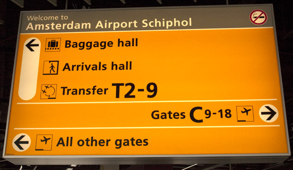 Schiphol-sign