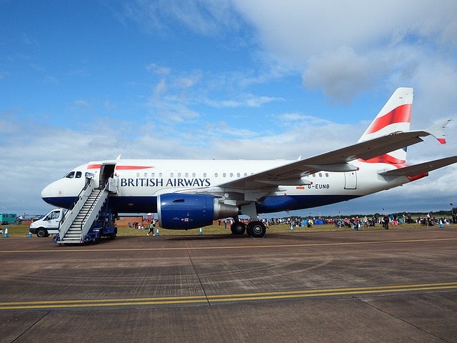 British airways plane ready to board