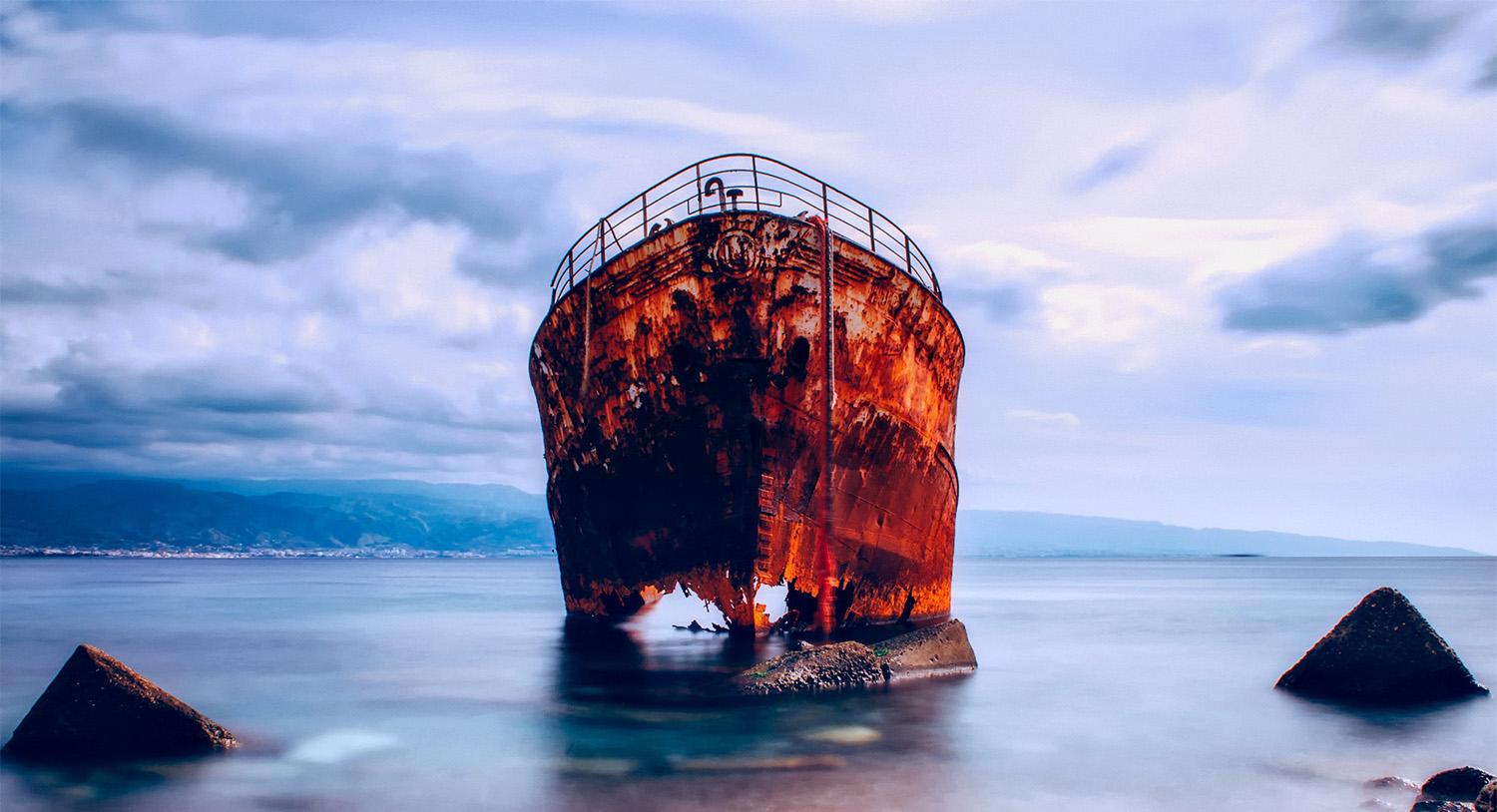 gesunkenes Schiff im Bermudadreieck