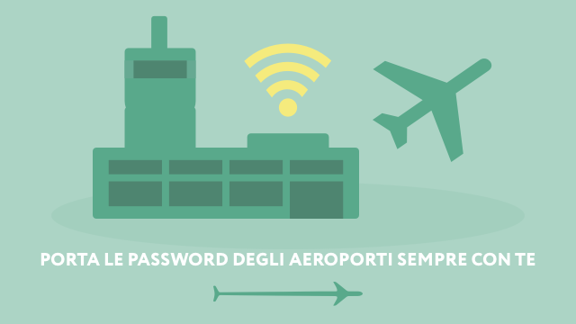 Porta le password degli aeroporti sempre con te