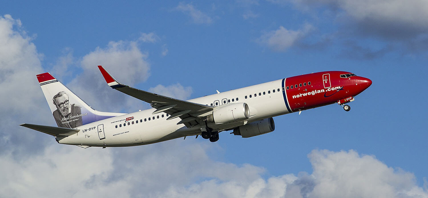 Norwegian Air Shuttle Flugzeug