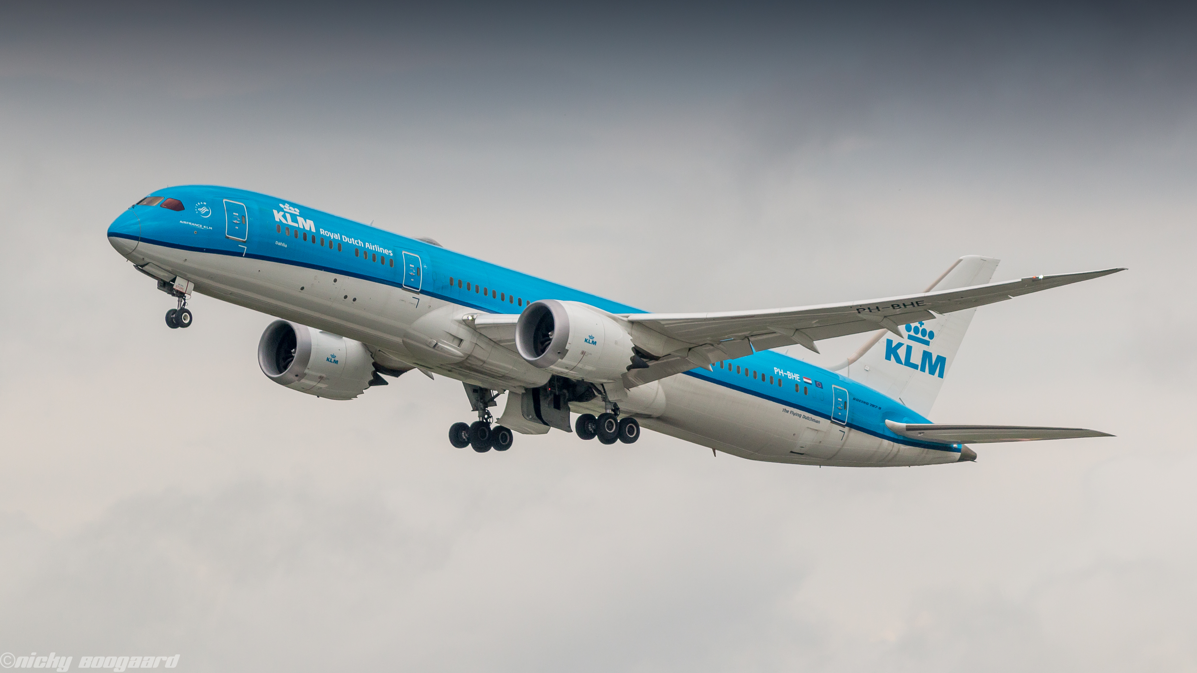 KLM vliegtuig, KLM 787, KLM Amsterdam