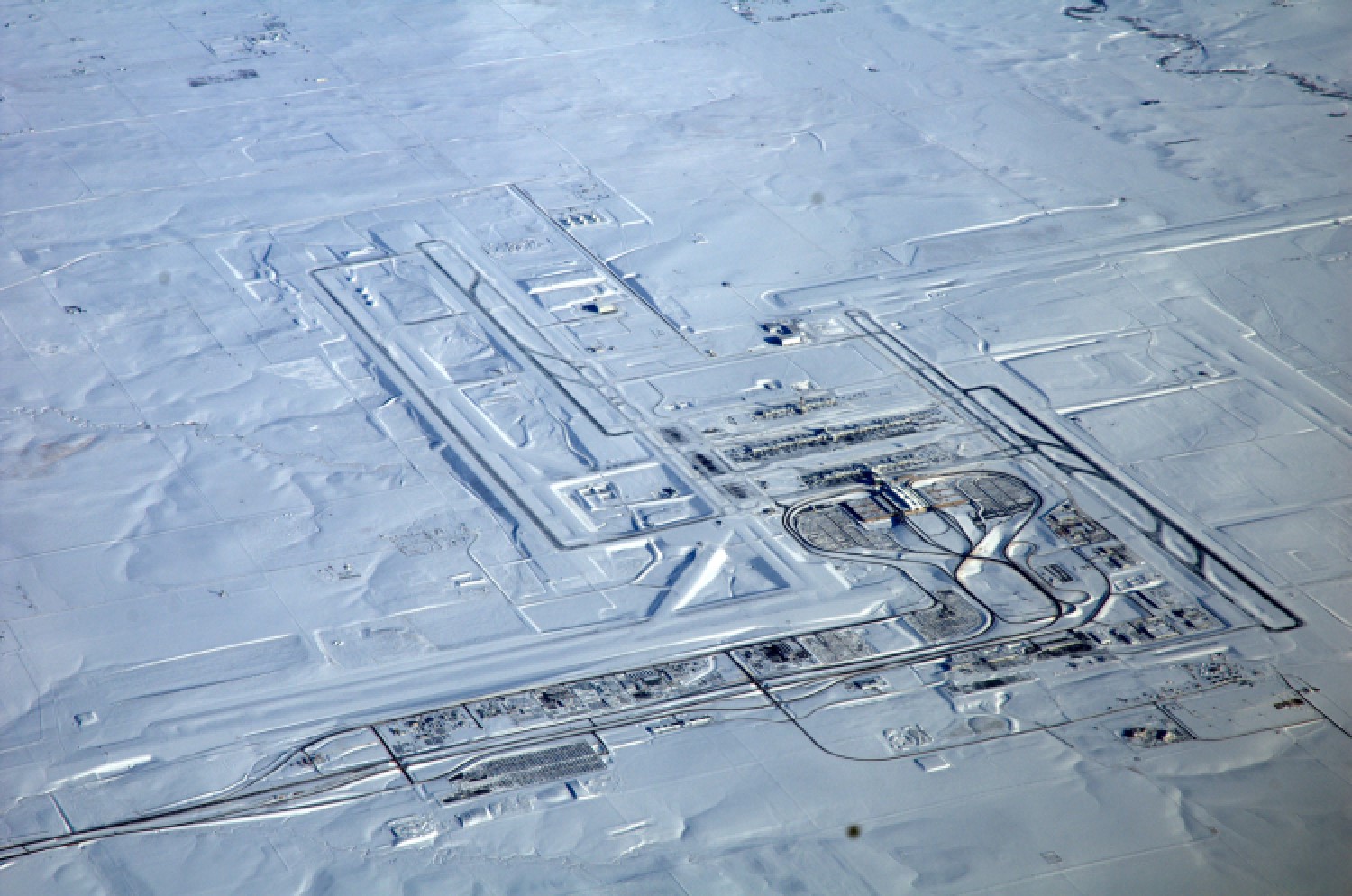 Denver is the second biggest airport in the world