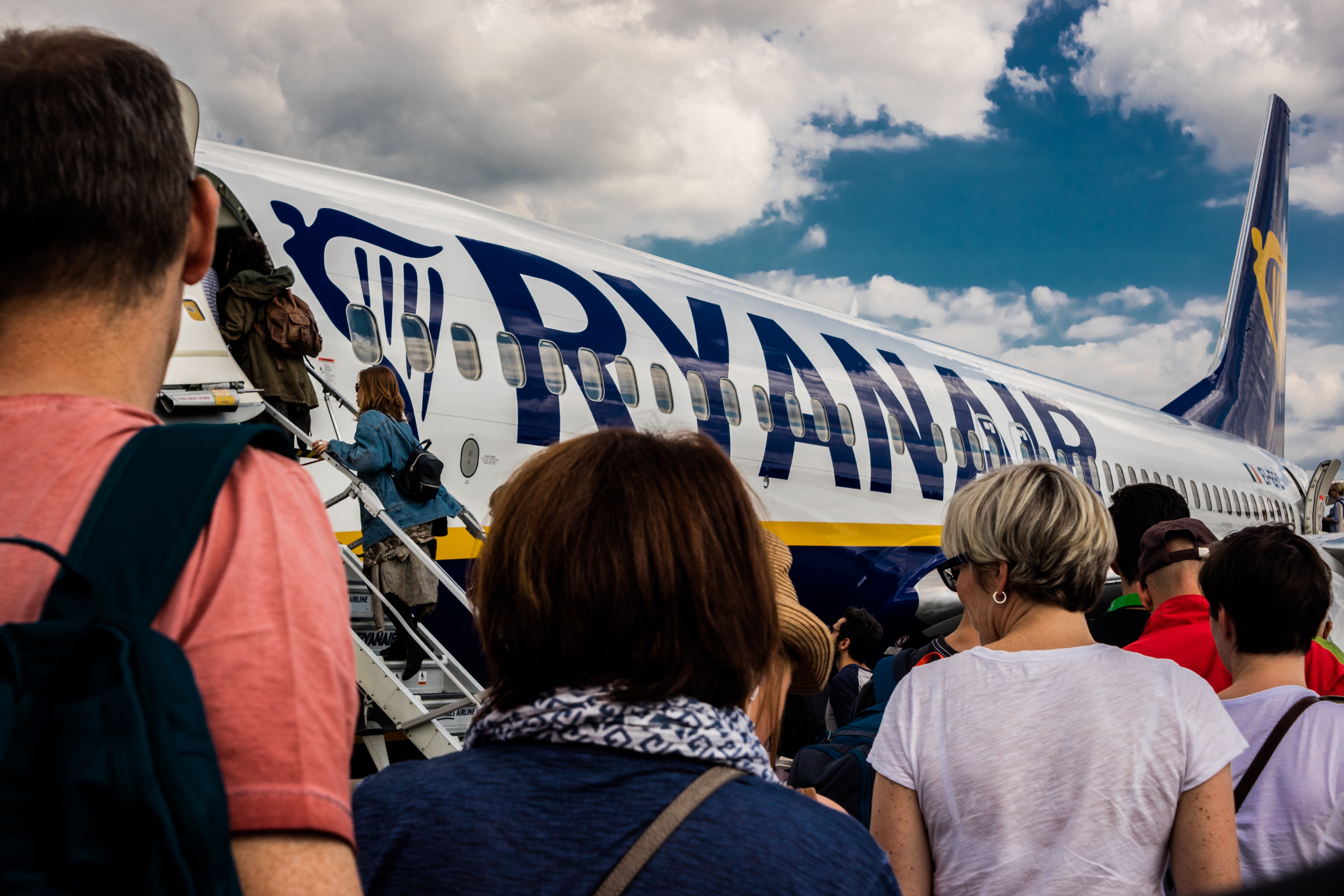 wejście na pokład Ryanair