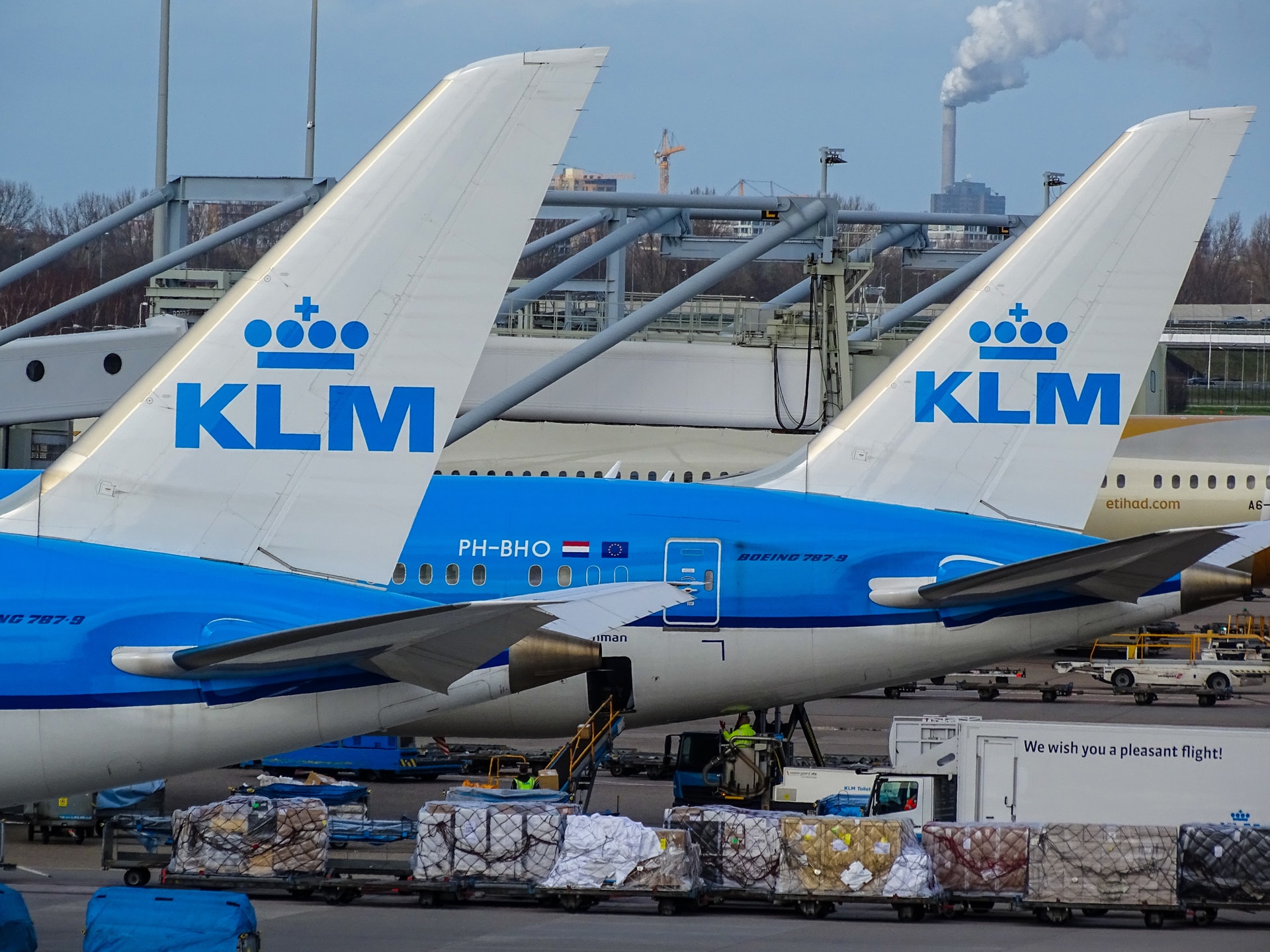 cancelled KLM planes at Schiphol